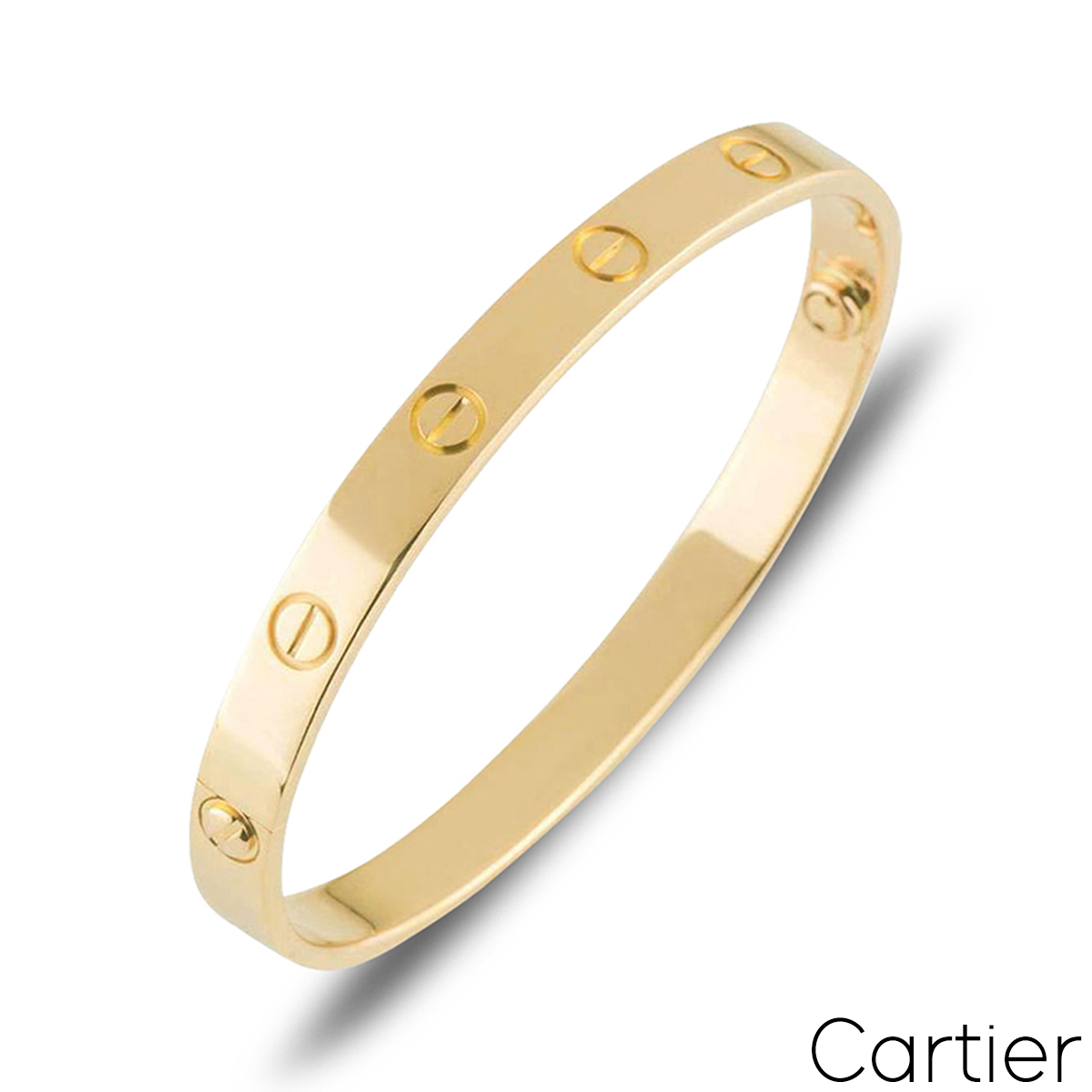 Cartier Yellow Gold Plain Love Bracelet Size 20 B6035520 Cartier Yellow Gold Plain Love Bracelet Size 20 B6035520